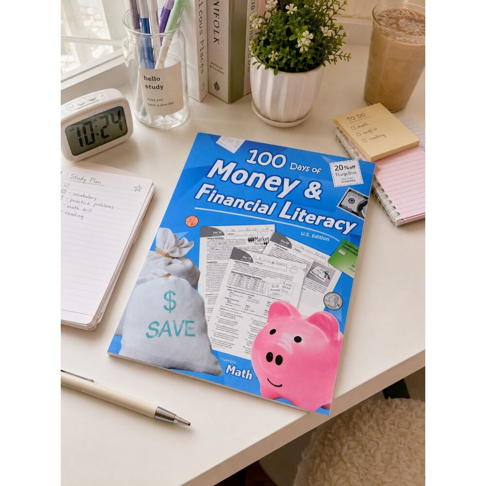 100 Days of Money & Financial Literacy Workbook New Personal Finance Budgeting